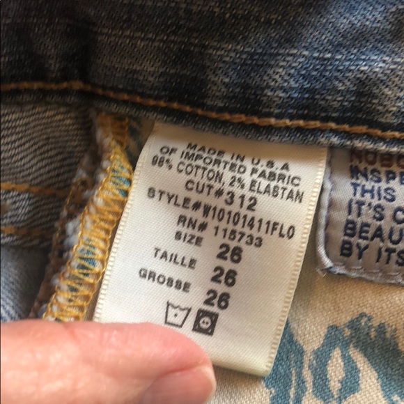 Gold sign jeans size 26 - Picture 6 of 8